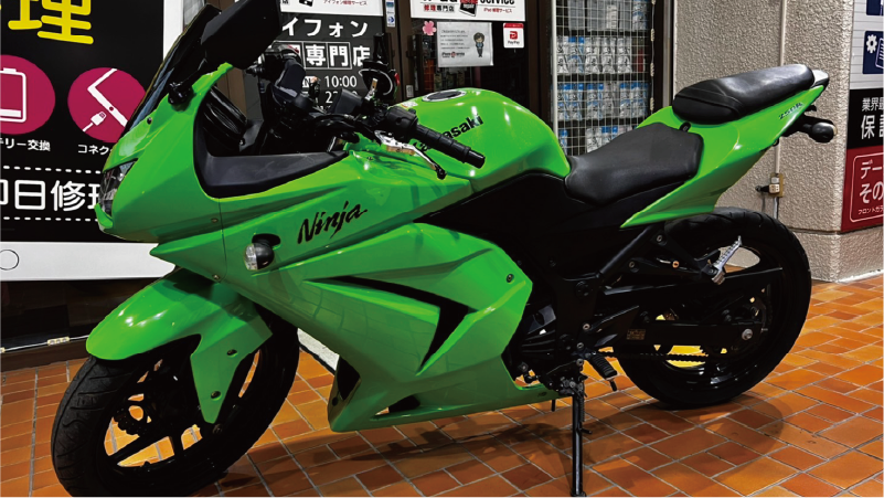 KAWASAKI ninja250R 2008-2012年モデル[ライムグリーン] – バイク販売 